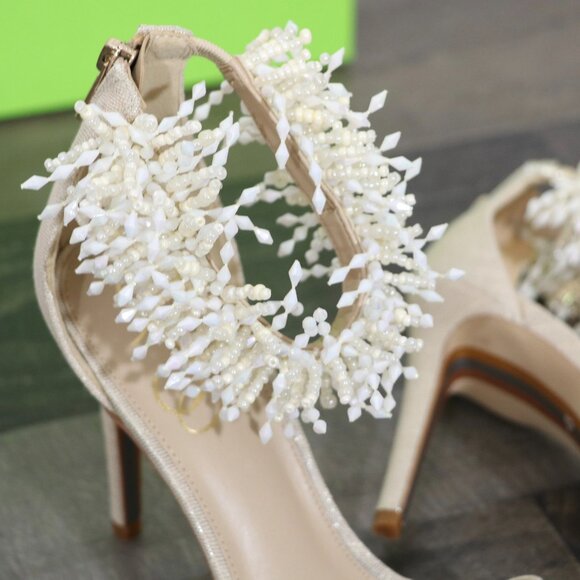 Sam Edelman Gillie Heeled Sandal Sand 8 New - Picture 5 of 13